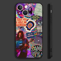 Tame Impala Psychedelic Art Phone Case For iPhone 16,15,14,13,12,11,Pro,Max,Plus,Mini,X,XS,XR,8,7,6,S,SE Soft Black Case iPhone11