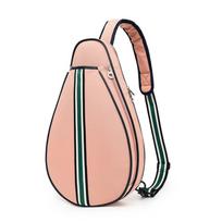 Large Capacity Sports Racket Bag Zipper Closure Adjustable Strap Lightweight Sling Bag Professional Organizer