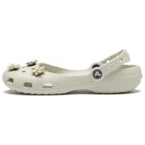 Crocs Classic Gėlėti Baleto Laisvalaikio Madingi Mediniai Klumpės Moteriškos Klumpės Smėlio spalvos 213970-0HZ 38-39