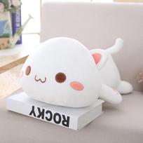 Kawaii Lying Cat Plush Toys Stuffed Cute Cat Doll Lovely Animal Pillow Soft Cartoon Cushion Kid Christmas Gift 35cm