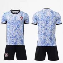 2024 Portugalijos futbolo marškinėliai balti 16 gray