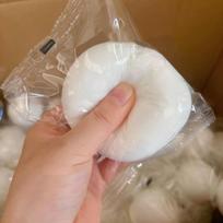 White Squishy Yogurt Cake Bread Soft Stress Toy Relaxing Gift Squeeze Toy Slow Rising Sensory Fidget Toys for Kids Adults