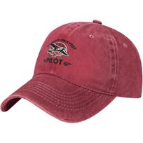 Pilot Baseball Cap Washed Cotton Dad Hat Adjustable Low Profile Breathable Sun Hat for Unisex Women Can Be Adjusted