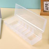 Green Multi-Compartment Cable Storage Box with Dust-Proof Lid for Desktop Organization 1pc