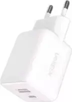 „Ugreen“ įkroviklis „Ugreen X514“ tinklinis įkroviklis su USB + USB-C jungtimis, GaN, 20 W (baltas)