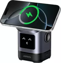 „Ugreen“ 2-in-1 indukcinis įkroviklis „iPhone“ / „AirPods“ „Uno W709“ USB-C 25 W + USB-C–USB-C kabelis, 1 m