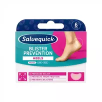 SALVEQUICK pūslių prevencijos pleistrai kulnams „Blister prevention“, 6 vnt.