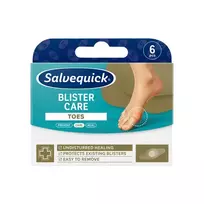 SALVEQUICK pūslių priežiūros pleistrai kojų pirštams „Blister Care“, 6 vnt.