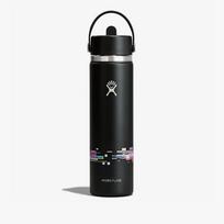 Hydro Flask 710 ml Wide Flex Straw Cap Glitch Black 710 - Dydis 710 ml (LE26-W24-1007 Gertuvės)