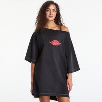 Sukienka Nike Jordan Flight T-Shirt Dress Black/ University Red/ Iron Grey - Dydis S (IM6801-010 Suknelės)