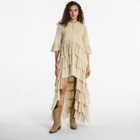 Sukienka AllSaints Cavarly Ssmaxi Dress Haze Green - Dydis 10 (W188DE Haze Green Suknelės)