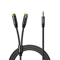 Orico AXRF audio cable mini jack 3.5 mm to 2x RCA female 5 m - black