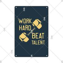 Sporto salės Retro metalinis skardinis ženklas Fitness Juokingas Vintage geležinis plakatas Sporto motyvacinė citata Namų baro, pubo, garažo, vyriško urvo dekoracijos Dovanos 20x30cm