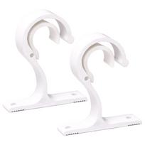 Versatile Aluminum Alloy Rod Bracket Suitable for Curtain or Wardrobe