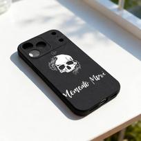 Memento Mori Cool Phone Case For iPhone 11,12,13,14,15,16,17,Pro,Max,Plus,E,SE4,Air,Mini Black Soft Cover iPhone17pro