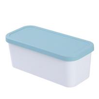 Square Plastic Ice Cream Storage Box with Lid - PP Popsicle Box for Kitchen Refrigerator