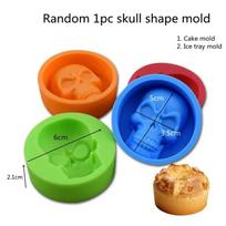 DIY Round Baking Tool - Non - Stick 12 Holes Muffin Silicone Mold for Cupcake, Cookies, Fondant, Pudding, Steamed Cake