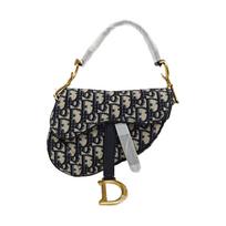 [Pre-Owned] Dior Mini Saddle Bag 'Blue Dior Oblique Jacquard' - Excellent #JEW7G6 ONE SIZE
