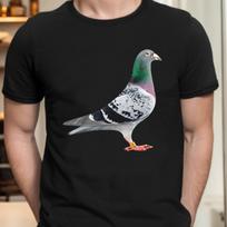 Pigeon Peagon Flower Unicorn Bird Fly Animal Funny Black T Shirt B73 Vintage Washed Fashion Stylish Tops S