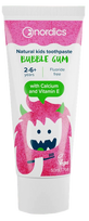 NORDICS Bubble Gum bērnu zobu pasta, 50 ml