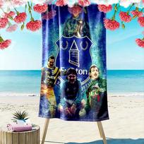 Everton Football Club Print Beach Towel, Large Soft Quick Dry Towel for Beach Camping Swimming 70cmx140cm(27x55inch)