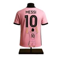 Miami Messi #10 Number Cartoon Print Football Jersey T-shirt Comfortable Breathable Summer Sports Style Outfit Family Kids Tees S
