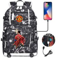 Cristiano Ronaldo Print Backpack Youth Student School Bag Unisex Casual Travel Backpack 48CMX30CMX15CM