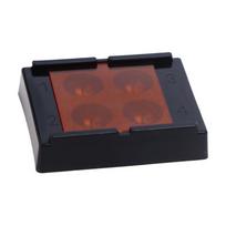 4 Holes Dental Shading Light Box Composite Resin Mixing Well Light-Proof Storage Hading Color Toning Case Dentist Material