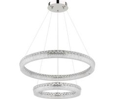 Globo 67387-72 - LED dimeriuojama liustra ant laido LAUREL 72W/230V skaidri + su nuotoliniu pultu