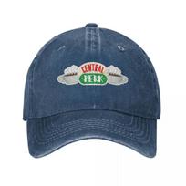 Klasikinės medvilnės Central-Perk serialo Friends beisbolo kepuraitės mada sendintos plautos kepuraitės nuo saulės unisex lauko kepurės skrybėlė dovana Adjustable kamufliažas
