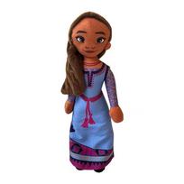 Disney Wish Asha Plush Doll Cute Valentino Anime Doll Kawaii Princess Asha Statue Yellow Star Figure Children Toys Birthday Gift