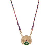 Unique 360 Degree Rotation Tarot Coin Pendant Necklace Handwoven Neck Chain Gift for Modern Jewelry Collections