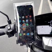Mobile Phone Stand Waterproof Bag - Touchscreen Food Delivery Rider's Waterproof Bag for Cycling - Rechargeable Waterproof Phone Case C1TE4