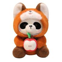 Adorable Red Panda Plush Toy Stuffed Cute Animal Panda Cosplay Raccoon Plush Baby Doll Decorative Pillow Birthday Christmas Gift High Quality 35cm