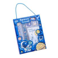 6Pcs Cartoon Stationery Gift Set for Kids Back to School Pencil Kit in Gift Box Elementary Student Supplies with Eraser Ruler Birthday Holiday