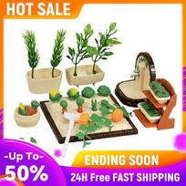 Miniature Vegetable Garden Toy Multi-Function Simulation Models Agricultural Tools Gifts for Kids Children Birthdays/New Year China Mainland