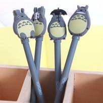 4 Pcs/ Set Party Black Ink Gel Pens My Neighbor Stationery Office & School Supplies