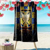 STVV Print Beach Towel, Large Soft Quick Dry Towel for Beach Camping Swimming 70cmx140cm(27x55inch)