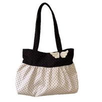 Canvas Polka Dot Shoulder Bag Wing Underarm Bag Vintage Retro Tote Bag  Ladies