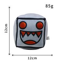 Plush Toy Geometry Dash Plush Geometric Sprint Plush Doll Block Pillow Doll as the picture 1