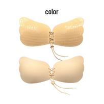 Hot Style Lala Goddess Strapless Push-Up Bra with Drawstring & Nipple Covers for Wedding or Photo Shoot Size B