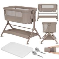 Vaikiška lovytė Lionelo Leonie Plus 3in1 Beige Taupe - vaikiška lovytė, lopšys, atskira kūdikio lovytė