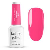 Kabos Gelike - hibridinis gelinis nagų lakas 061 Coral Reef, 8 ml – intensyvi koralinė rožinė spalva, ilgalaikis rezultatas su UV/LED lempa