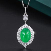 Jewelry Copper Bottom Gold-Plated Ice Seed Fluorescent Denier-Shaped Plain Surface Bare Body Temperament Women'S Pendant Main Stone 13 * 18