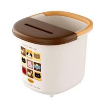 Foot Bath Bucket Large Capacity Storage Barrel with Lid Cartoon Design Moisture-Proof Dust-Proof Storage Bucket