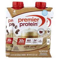 Premier Protein, Didelio baltymų kiekio kokteilis, Kavos latte, 4 kokteiliai, 325ml (11 fl oz) kiekviena