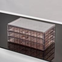 Dustproof Jewelry Storage Box Large Capacity Drawer Style 72 Grids Jewelry Box Separate Jewelry Organizer Boutique