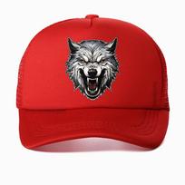 Ferocious Wolf Breathable Baseball Cap Unisex Mesh Snapback Visor Hip Hop Cotton Solid Color Trucker Hat Bone Adjustable