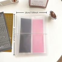 Large Capacity Sticker & Memo Holder with Illustrated Pages