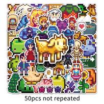 50 Stardew Valley Graffiti Stickers: Cute Cartoon Game Decor for Phones, Tablets, Laptops